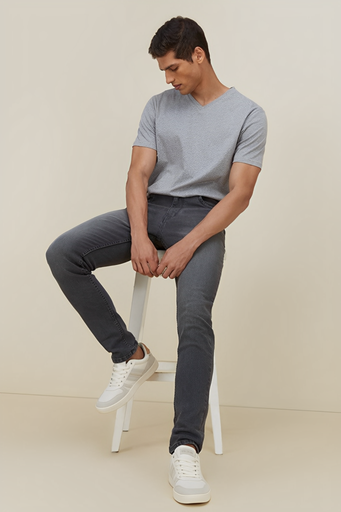 Casual Summer Vibes Grey Jeans