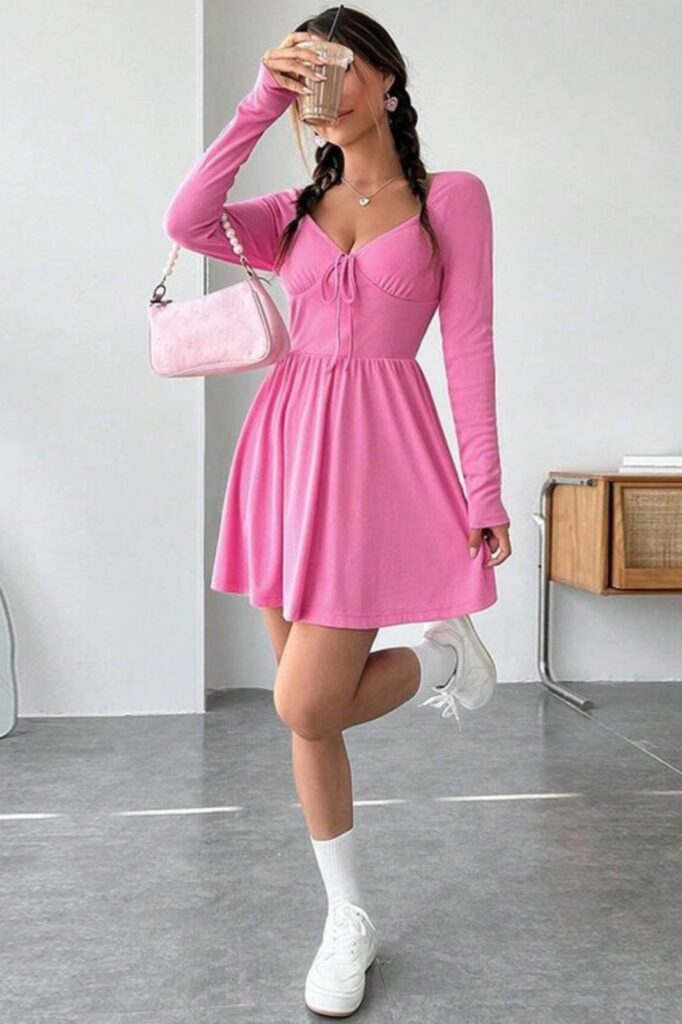 Styling the Pink Mini Dress for Daytime