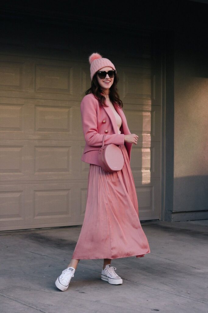 Pink Dresses for Winter Styling